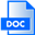 DOC File Extension Icon 32x32 png